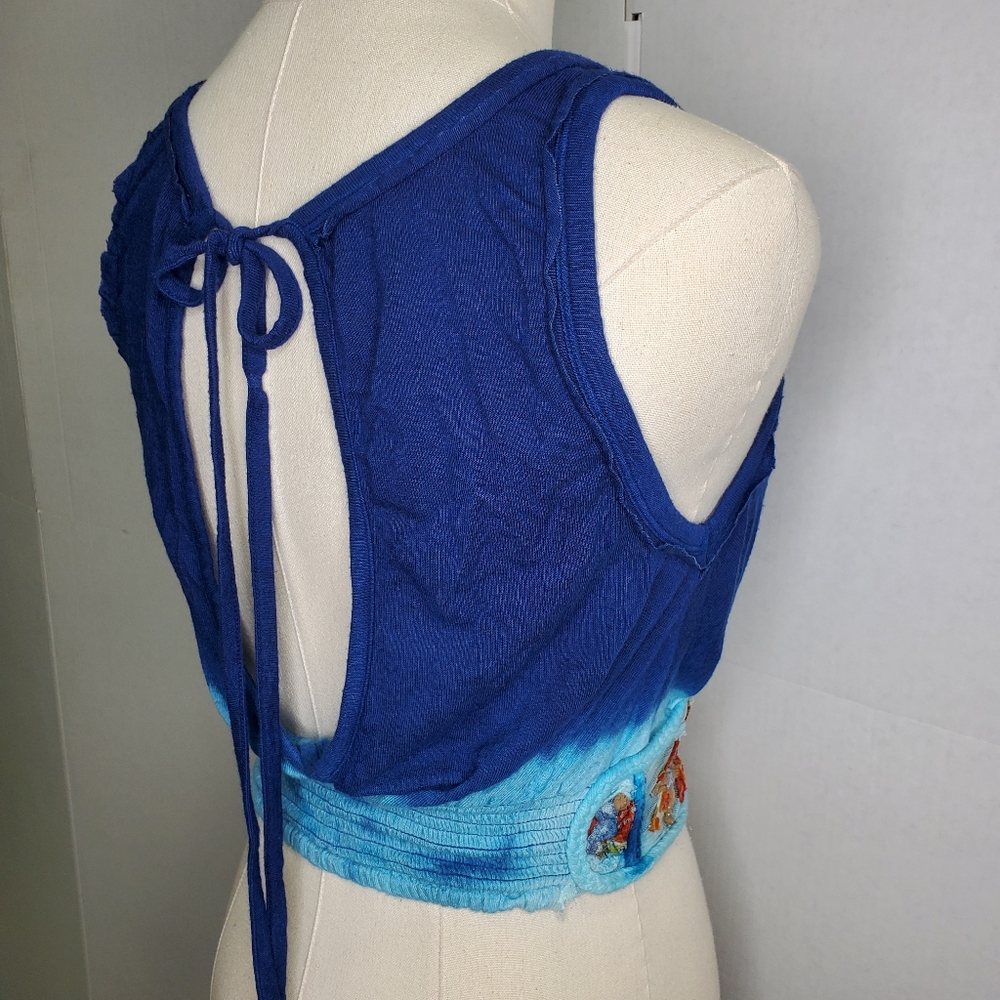 Free people floral ombre vintage top - Picture 5 of 8
